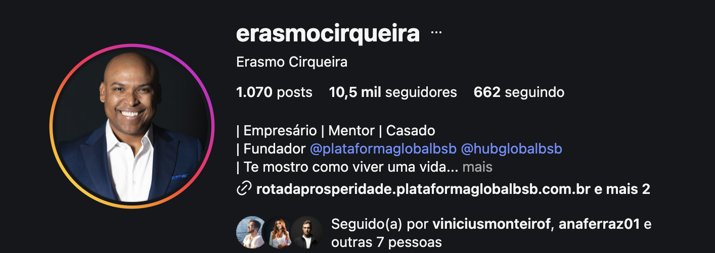 @erasmocirqueira Instagram