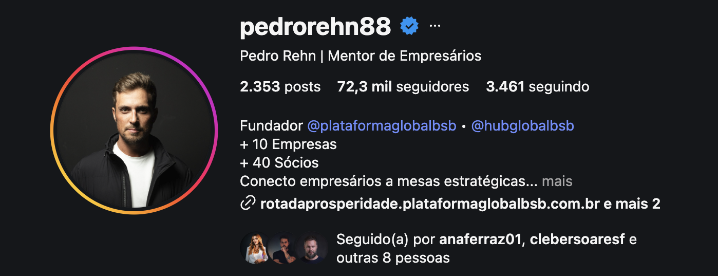@pedrorehn88 Instagram